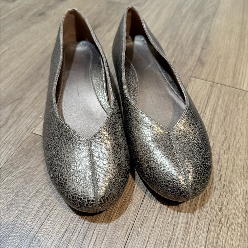 Aetrex Camie Ballet Metallic Bronze  Flats Size 8.5